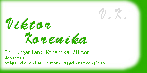 viktor korenika business card